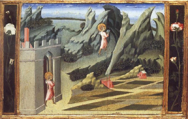 Saint John the Baptist Retiring to the Desert, Giovanni di Paolo